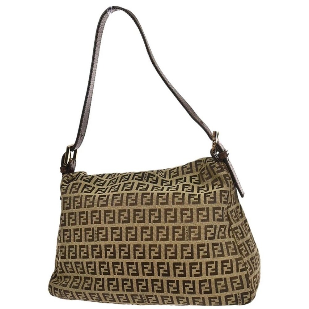 Fendi Beige Brown Zucchino Mamma Baguette Handbag 2288-8BR001-TN9-088 117230 - Picture 2 of 10